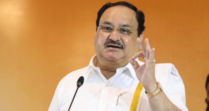 BJP Chief J.P. Nadda Criticizes Congress Leaders as ‘Fake Patriots’ at Rajkot Event