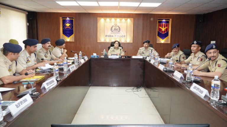 DIGP DKR Range Chairs Introductory & Crime-cum-Security Review Meetings at DPO Doda