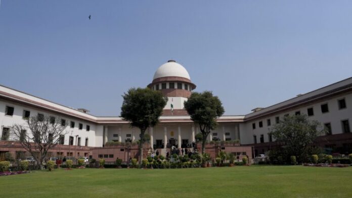 FILE - A view of Supreme Court of India (building)